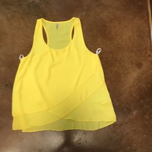 Bright yellow tank
